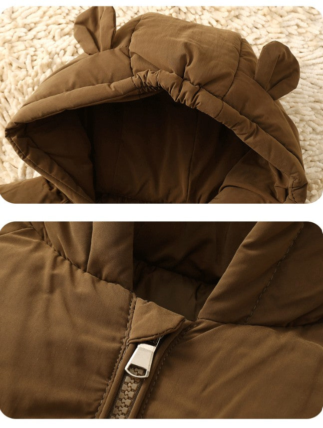 Abrigo Acolchado Infantil Impermeable de Invierno