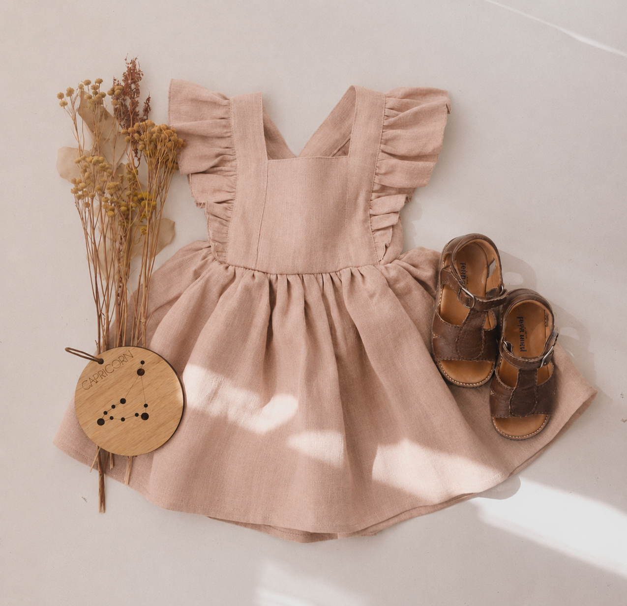 Vestido de Algodón y Lino