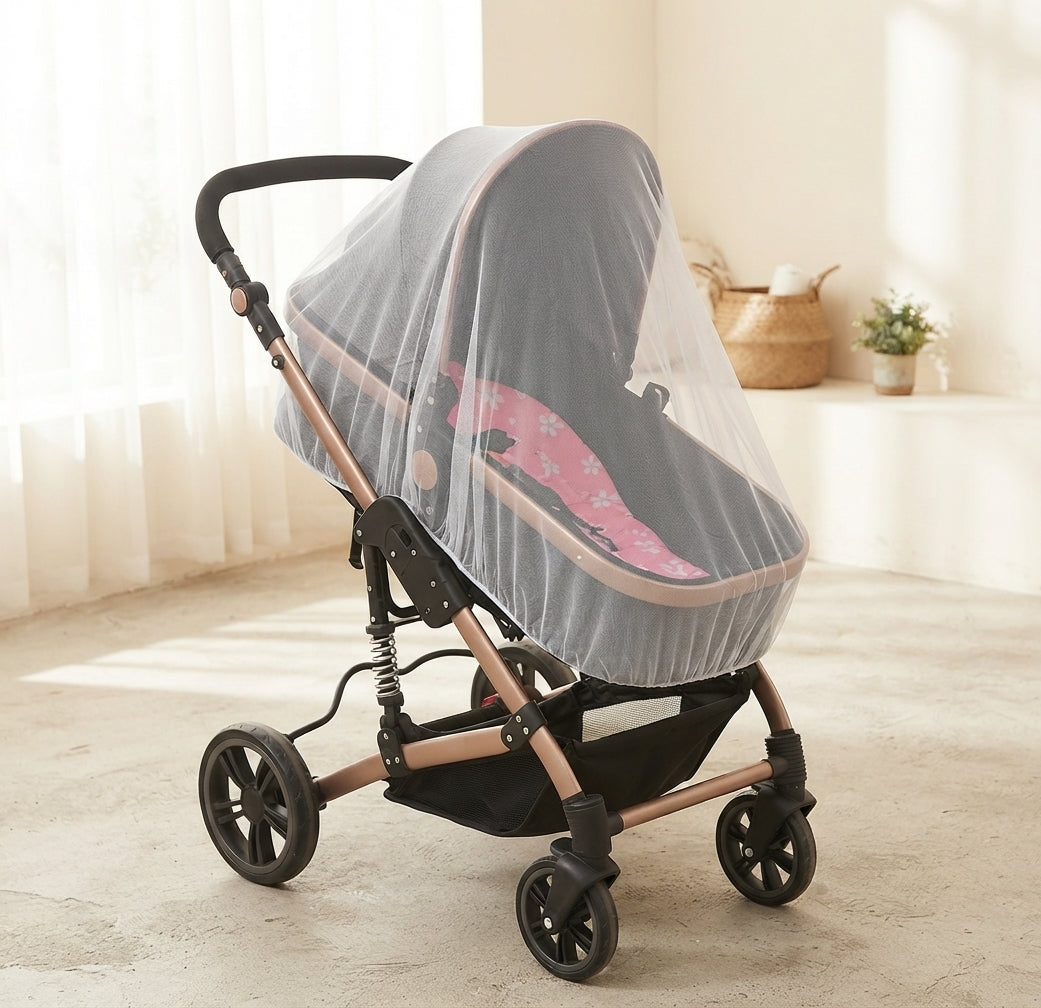 Mosquitera Universal Envolvente y Protectora para Carrito de Bebé