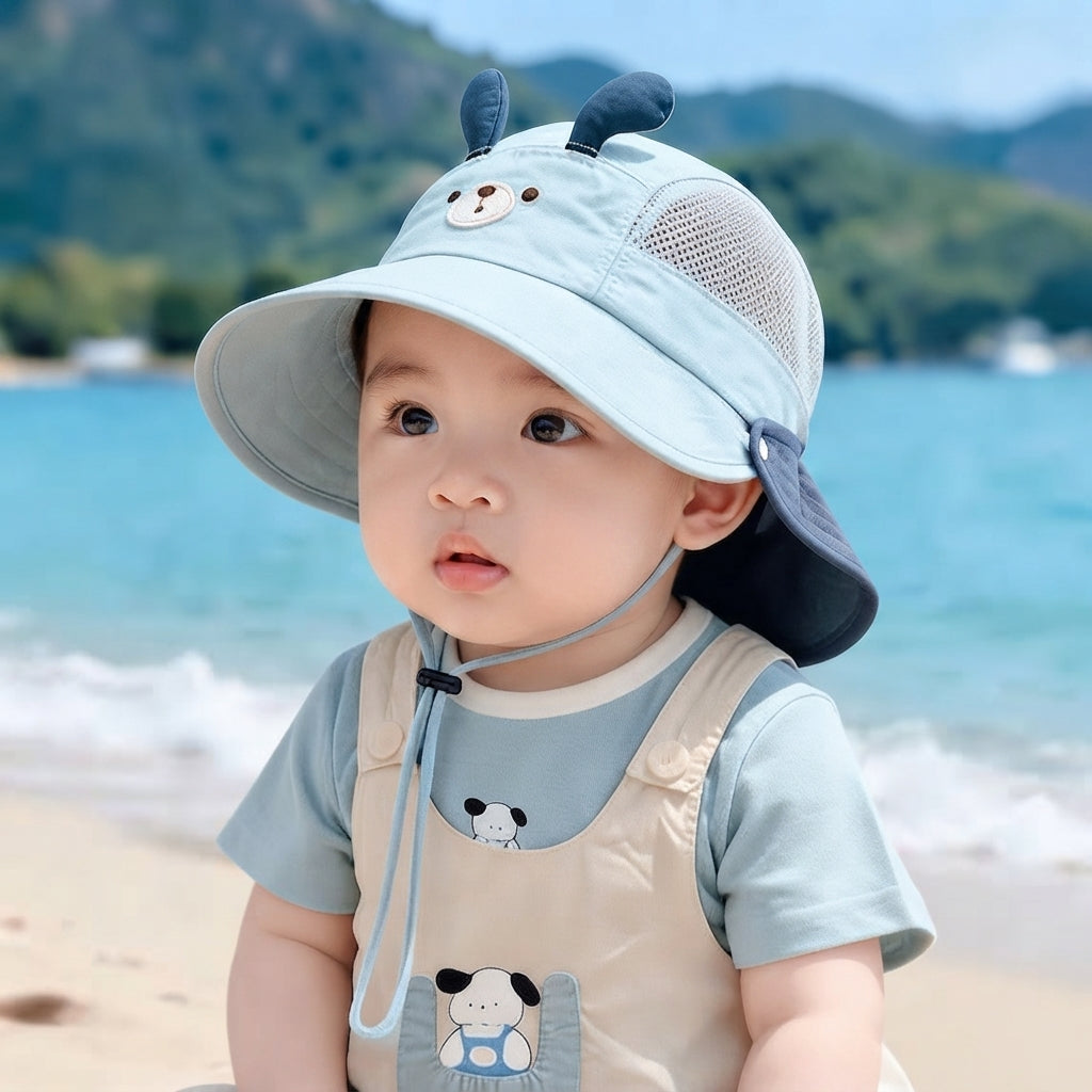 Sombrero de Pescador Infantil con Protección Solar para Verano