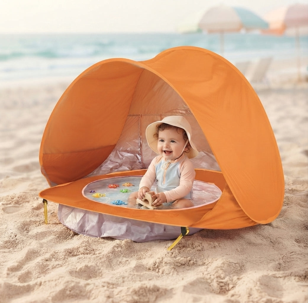 Tienda de Playa Plegable con Protección UV para Bebés