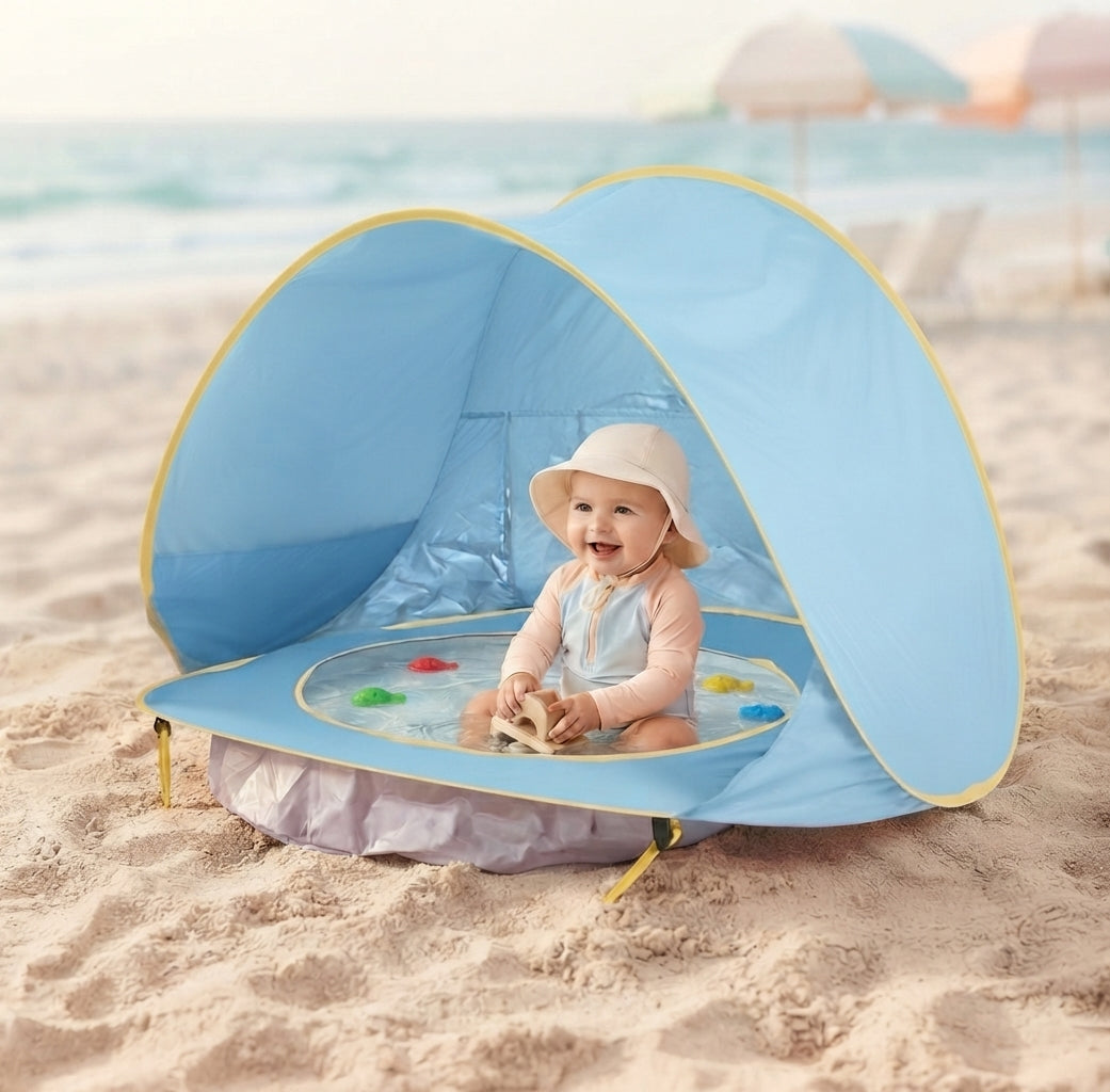 Tienda de Playa Plegable con Protección UV para Bebés