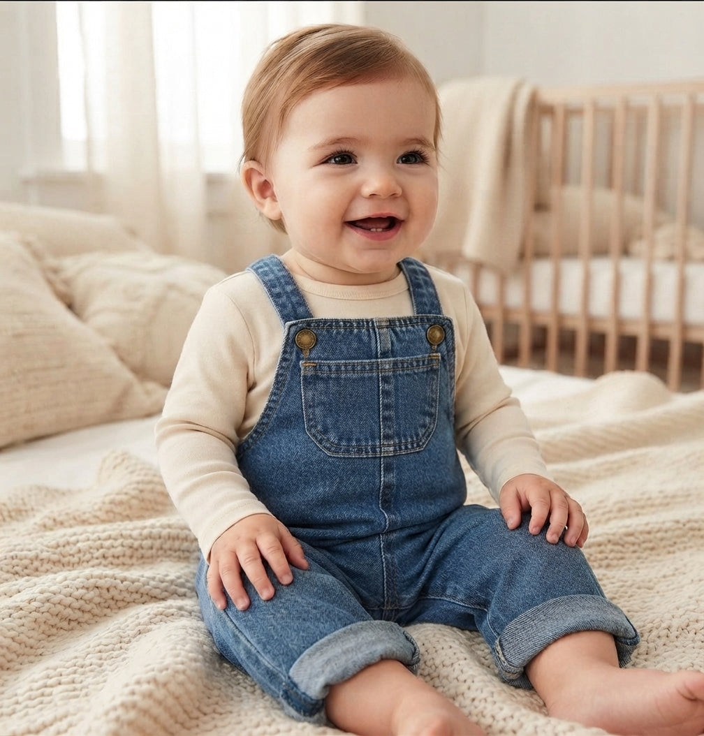 Overol Infantil Estilo Urbano de Verano