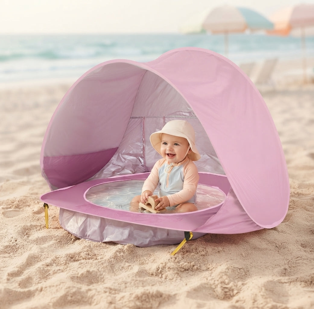 Tienda de Playa Plegable con Protección UV para Bebés