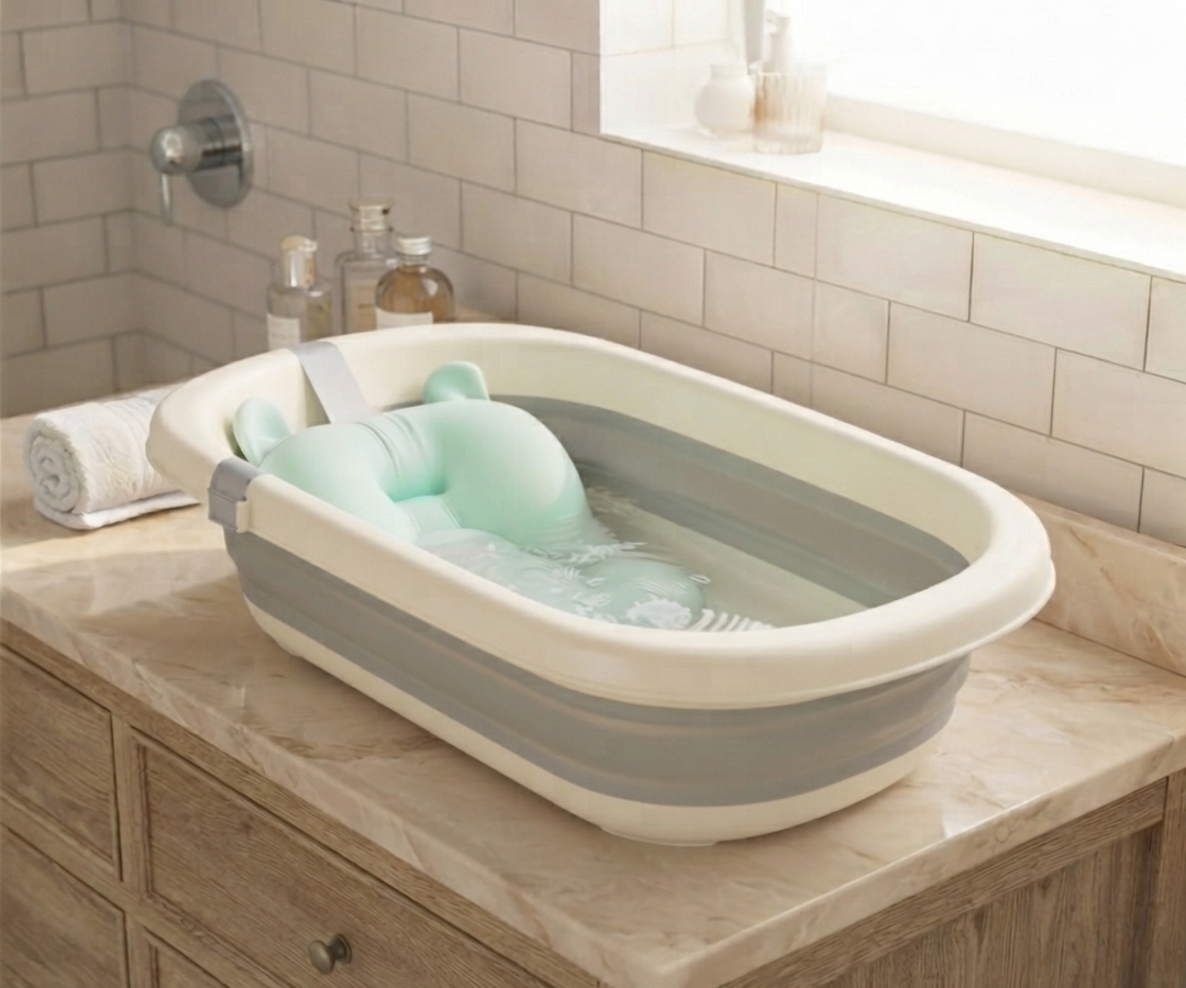 Bañera y Soporte para Baño Seguro