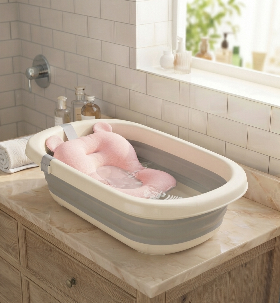 Bañera y Soporte para Baño Seguro