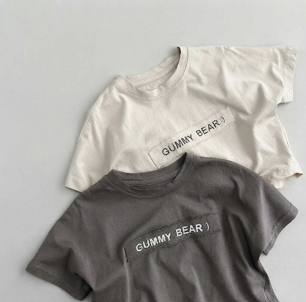Camiseta de Manga Corta Estampada Estilo Casual