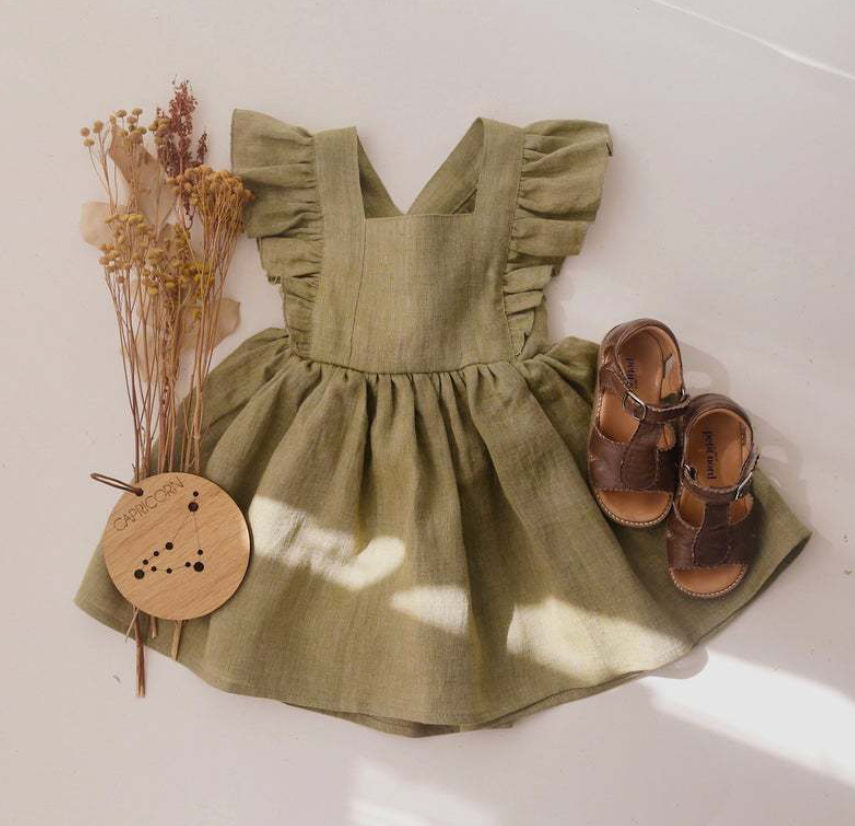 Vestido de Algodón y Lino