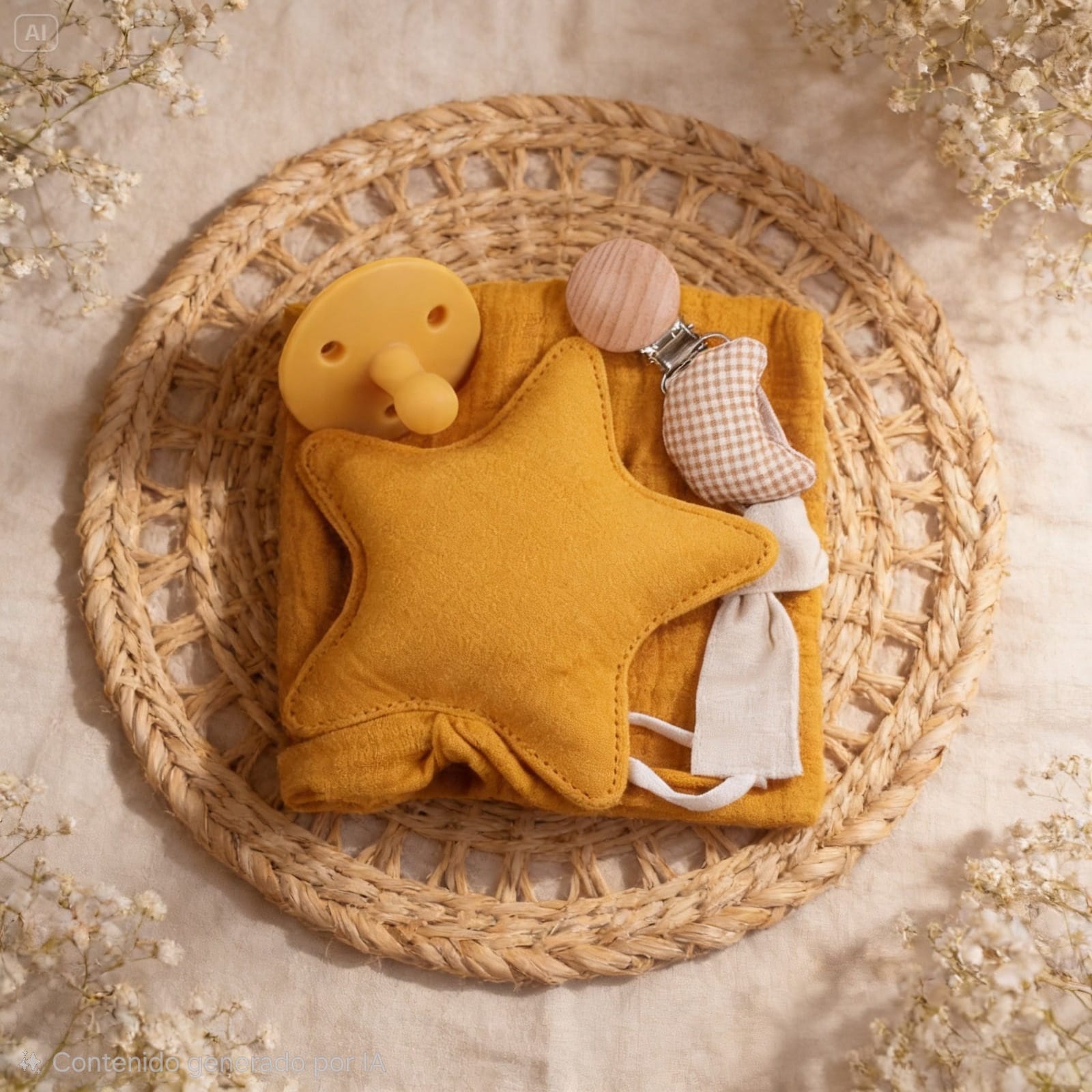 Set de Accesorios Estrella y Juguetes para Recién Nacido