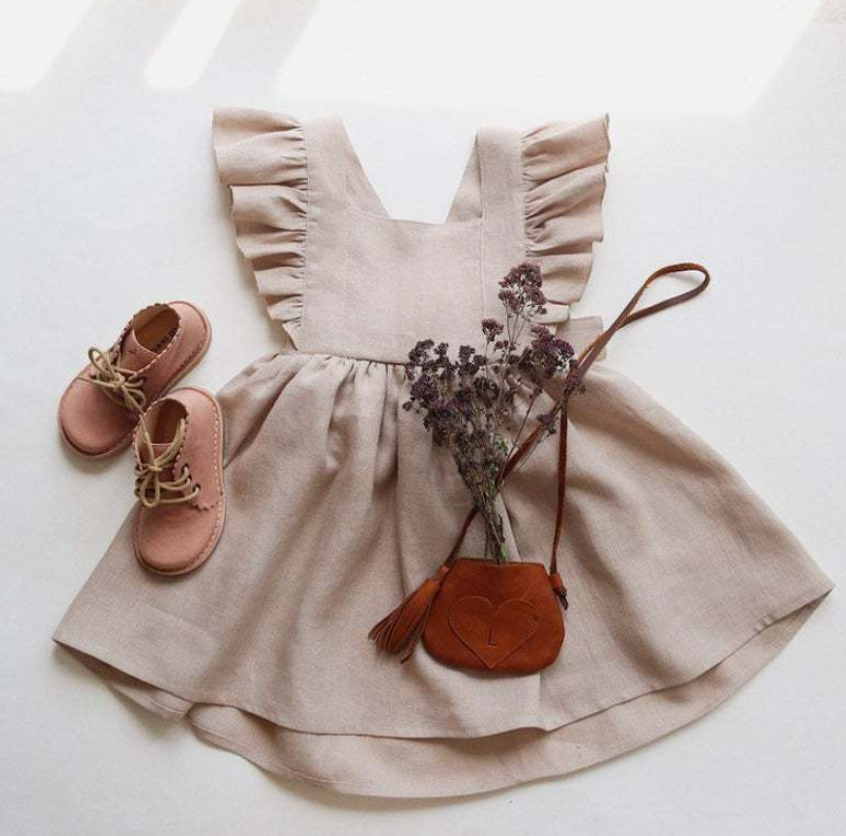 Vestido de Algodón y Lino